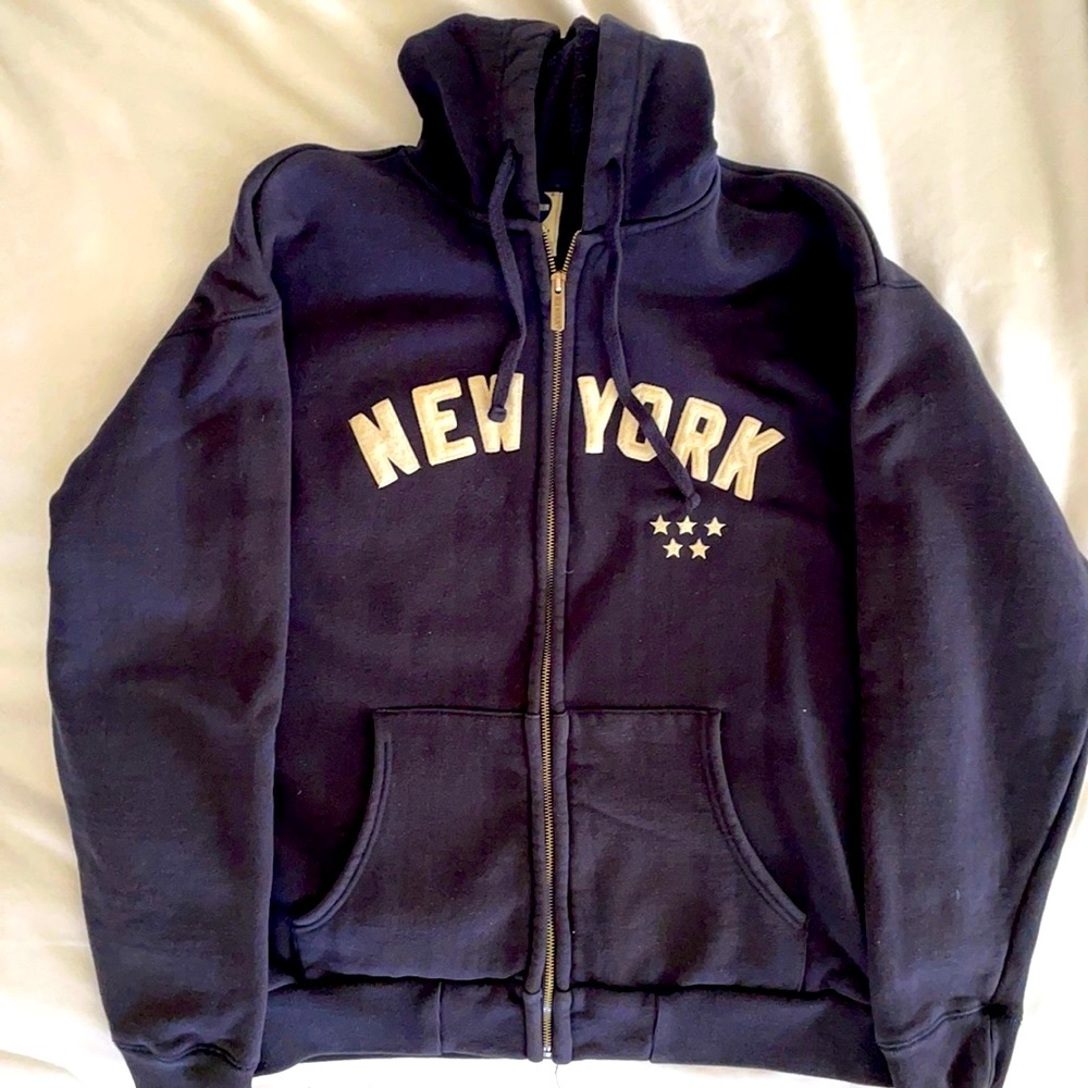 Blue Marlin New York Black Yankees 1935 hooded sweatshirt.